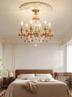 Aureate Amber Crystal Chandelier Chandelier