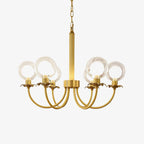 Aureate Radiance Glass Chandelier Chandelier