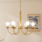 Aureate Radiance Glass Chandelier Chandelier