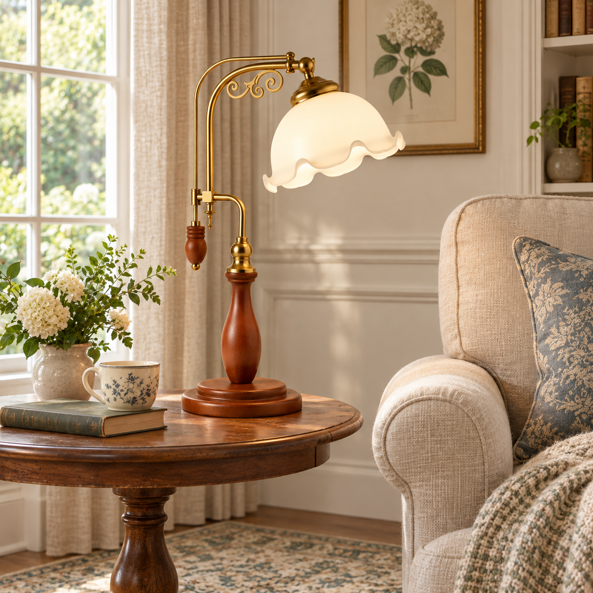 Aurelia Scroll Table Lamp
