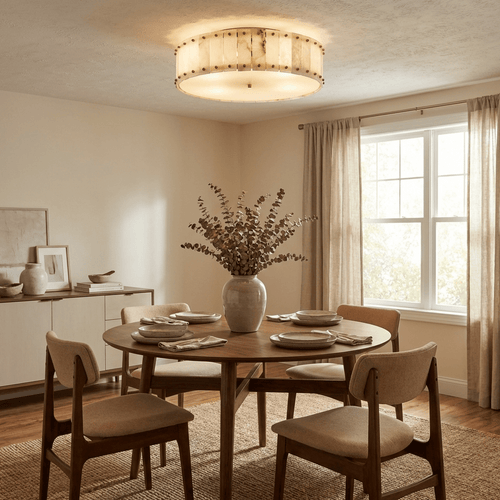 Aurelia Alabaster Ring Ceiling Lamp