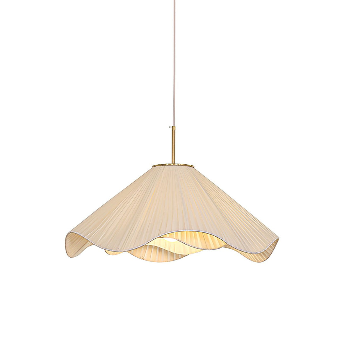 Elara Pendant Light ? 15.7″ x H 59″ / White & Gold Pendant light