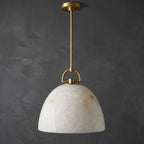 Aurelian Alabaster Dome Pendant Light