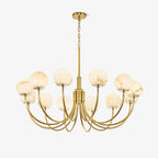 Aurelian Alabaster Globe Chandelier Chandelier