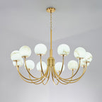 Aurelian Alabaster Globe Chandelier Chandelier