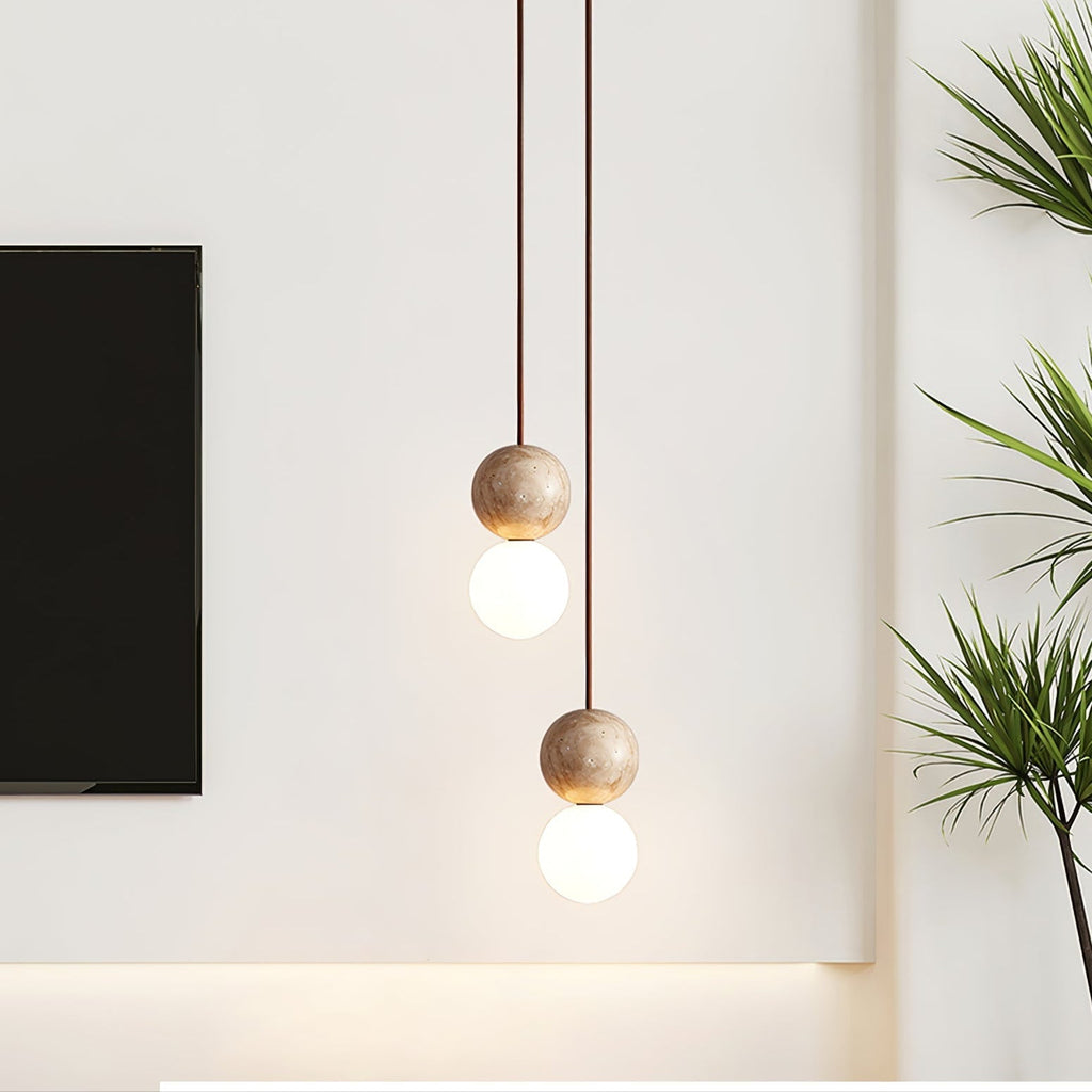 Camille Travertine Pendant Light