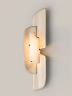 Sculpted Alabaster Wall Sconce