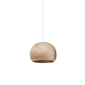 Aurora Whorl Wood Pendant Lamp 1 Head S ∅ 11.8″ x H 10.2″ / Dia 30cm x H 26cm / Wood Color / Warm Light Pendant light