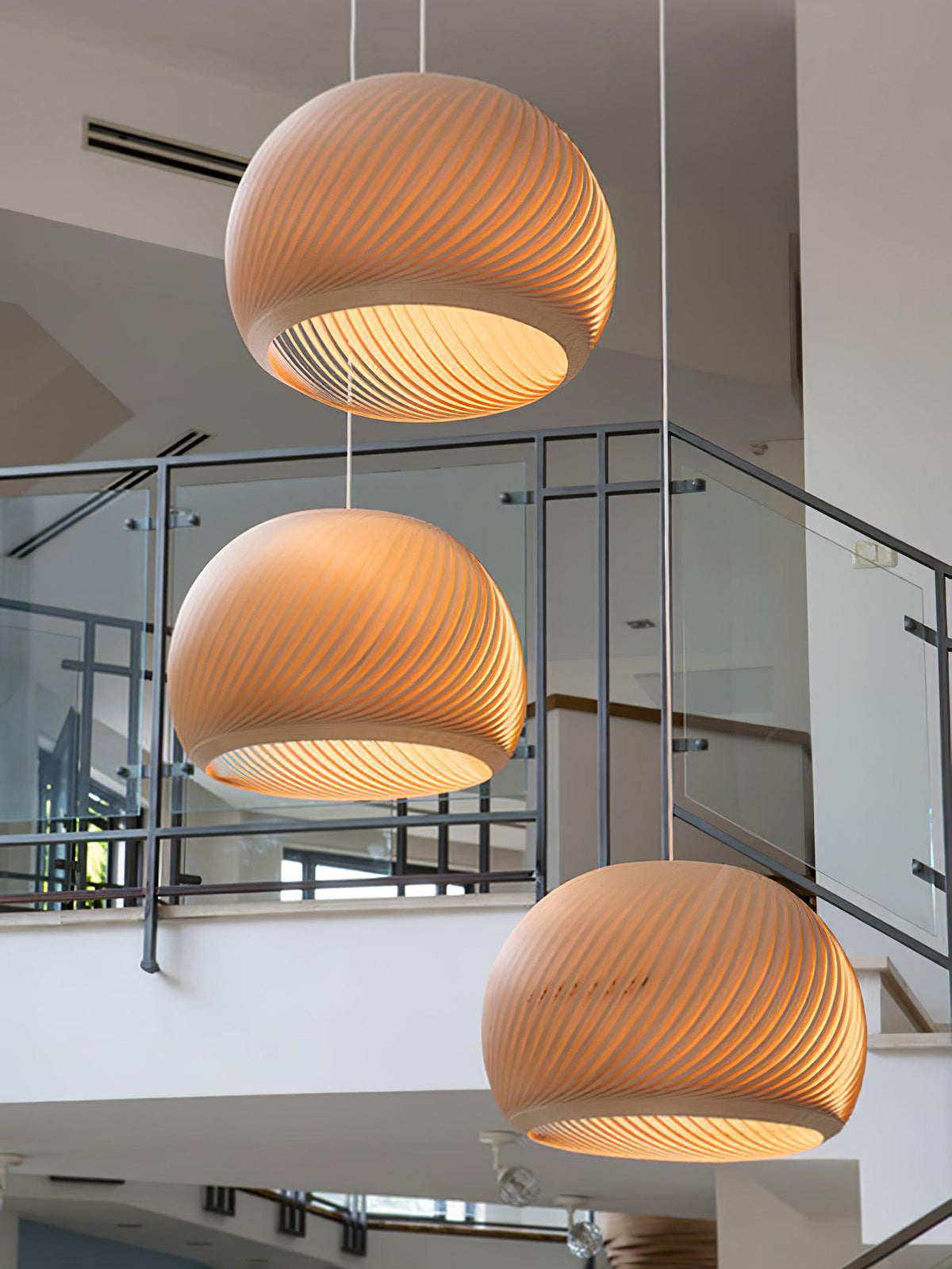 Aurora Whorl Wood Pendant Lamp Pendant light
