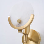 Ava Brass Alabaster Wall Lamp