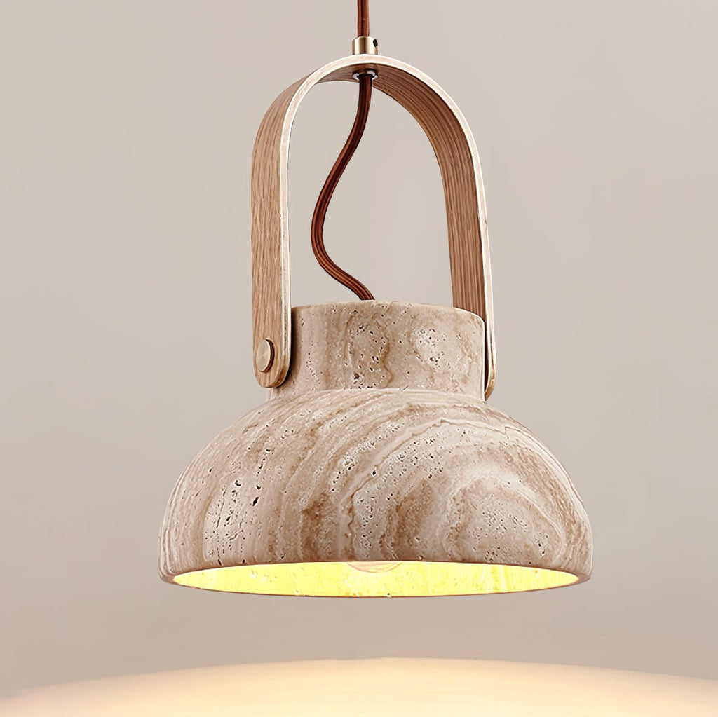 Aveline Travertine Pendant Light