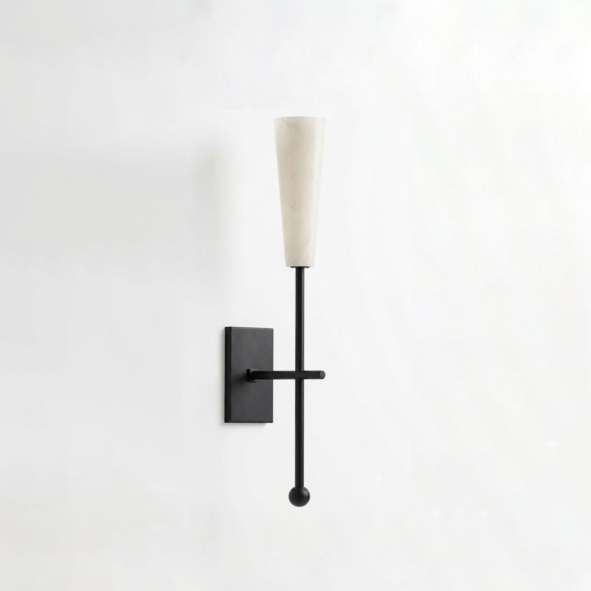 Averon Alabaster Torch Wall Sconce