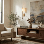 Averon Alabaster Torch Wall Sconce