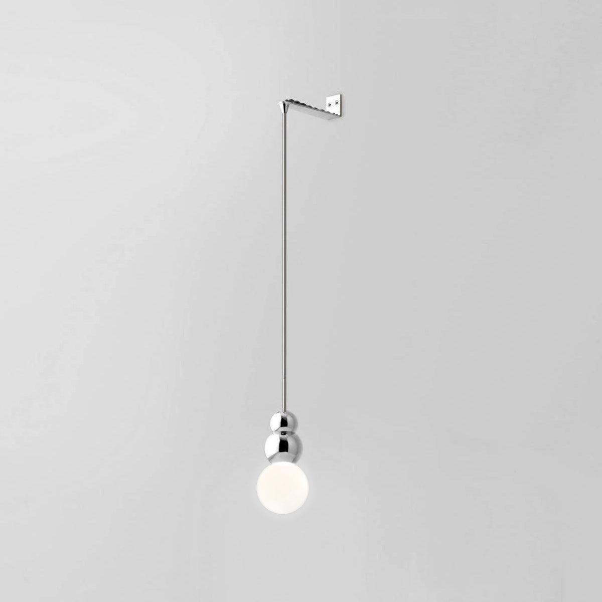 Ball Series Wall Light ? 3.9″ x H 6.81″ / Dia 10cm x H 17.3cm / Chrome / Suspension Rod Wall lamp
