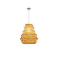 Bamboo Spiral Pendant Lamp ∅ 13.4″ x H 14″ / Dia 34cm x H 38cm / Natural bamboo Pendant light
