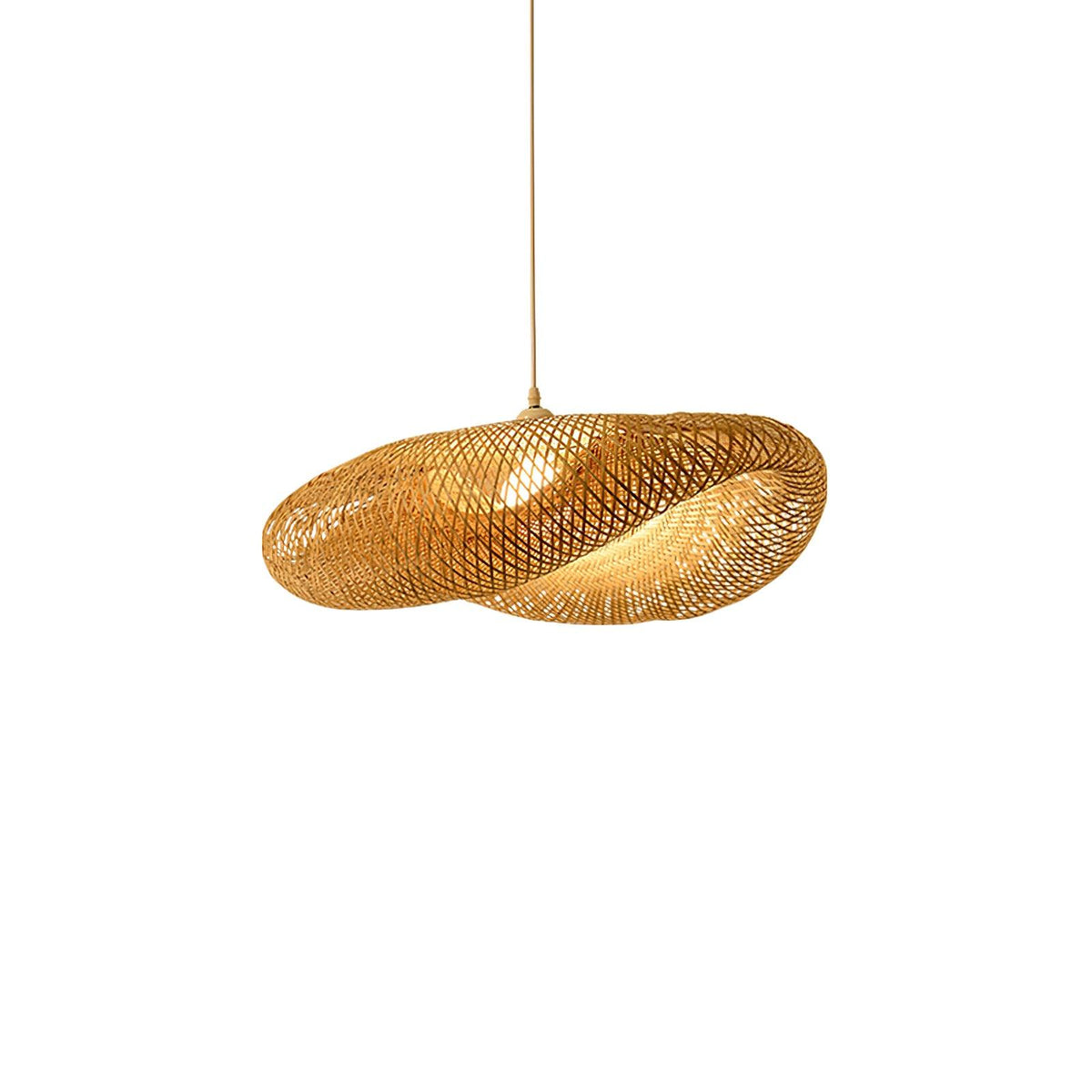 Bamboo Weaving Pendant Lamp ∅ 19.7″ x H 59″ / Dia 50cm x H 150cm / Bamboo nature colour Pendant light