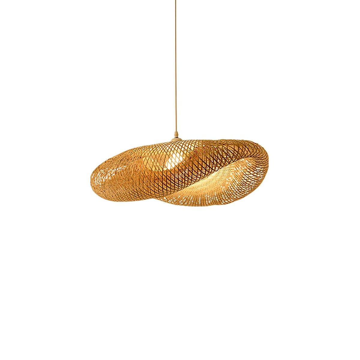 Bamboo Weaving Pendant Lamp ∅ 23.6″ x H 59″ / Dia 60cm x H 150cm / Bamboo nature colour Pendant light