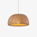 Bamboo Braided Pendant Lamp ∅ 11.8″ x H 6.7″ / Dia 30cm x H 17cm / Natural material color Pendant light