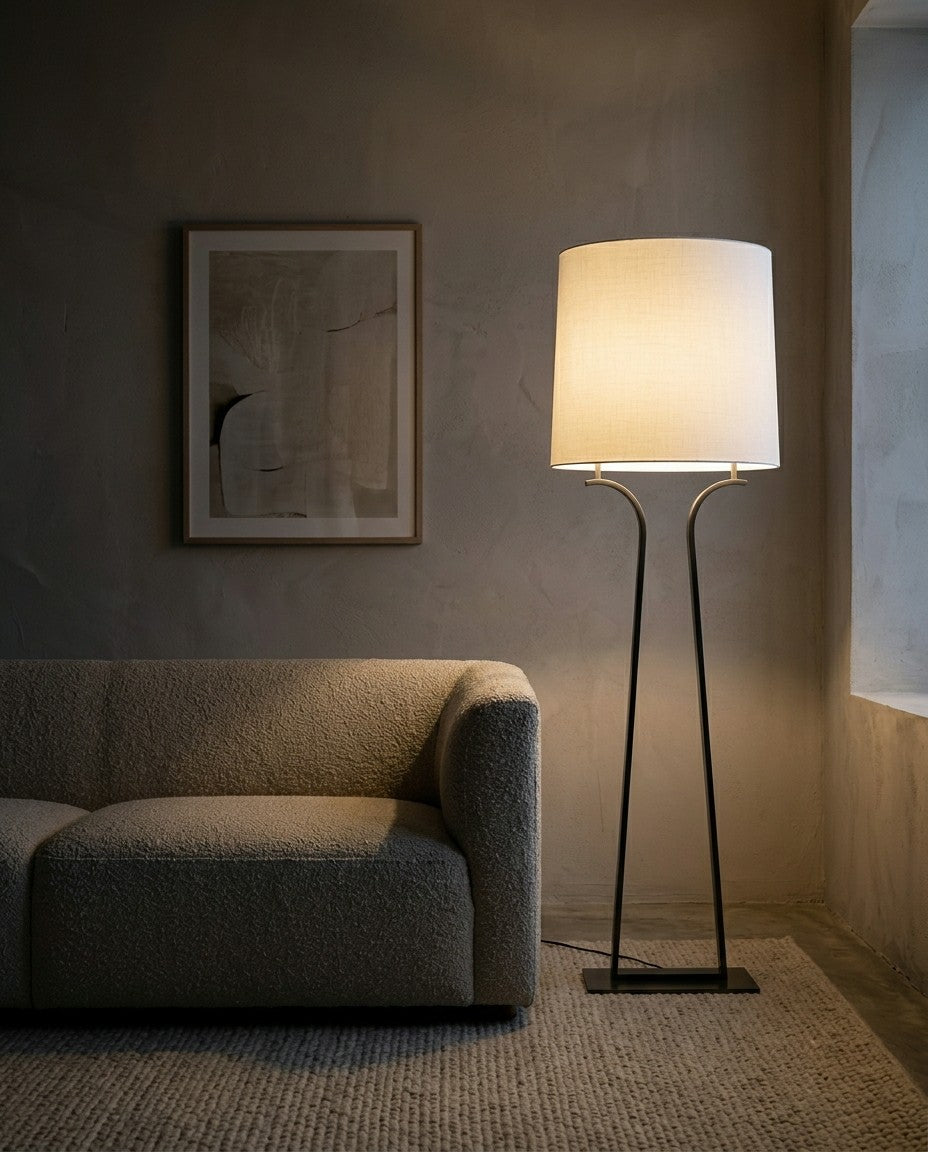 Bandera Stainless Steel Floor Lamp