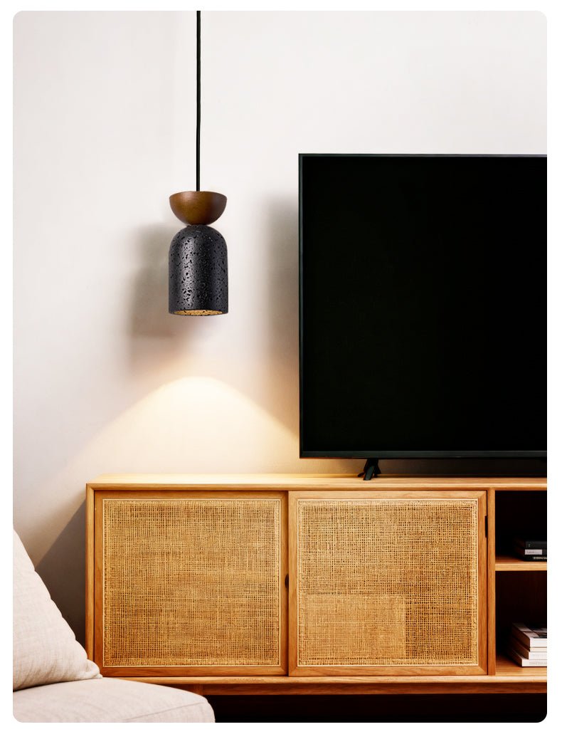 Basalt Walnut Drop Pendant Light