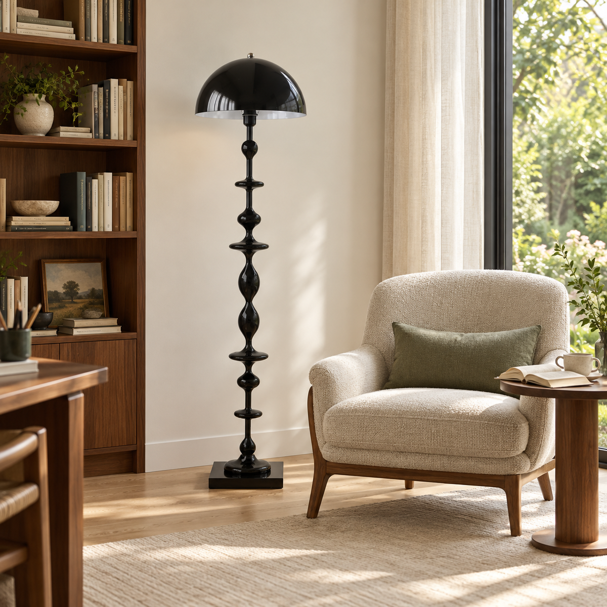 Beaded Mushroom Floor Lamp