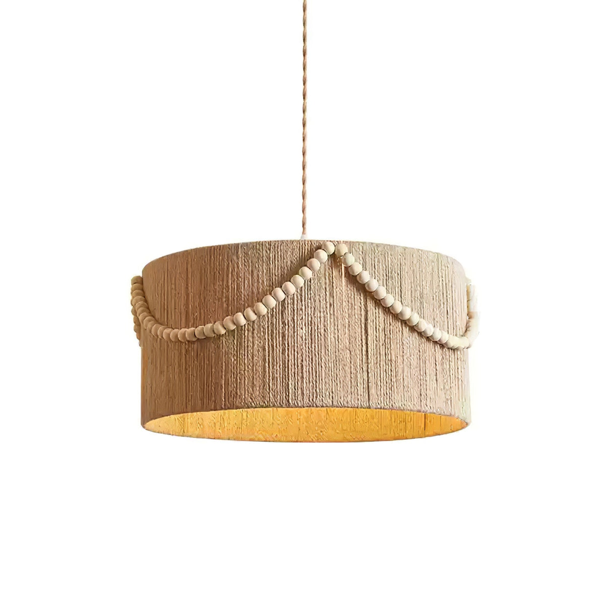 Beaded Boho Pendant Lamp