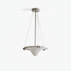Bento Pendant Lamp ∅ 18.1″ x H 6.3″ / Dia 46cm x H 16cm / Chrome Pendant light