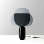 Bery Table Lamp ∅ 13.7″ x H 20.4″ / Dia 35cm x H 52cm / Black+ Smoke gray / US plug Table lamp