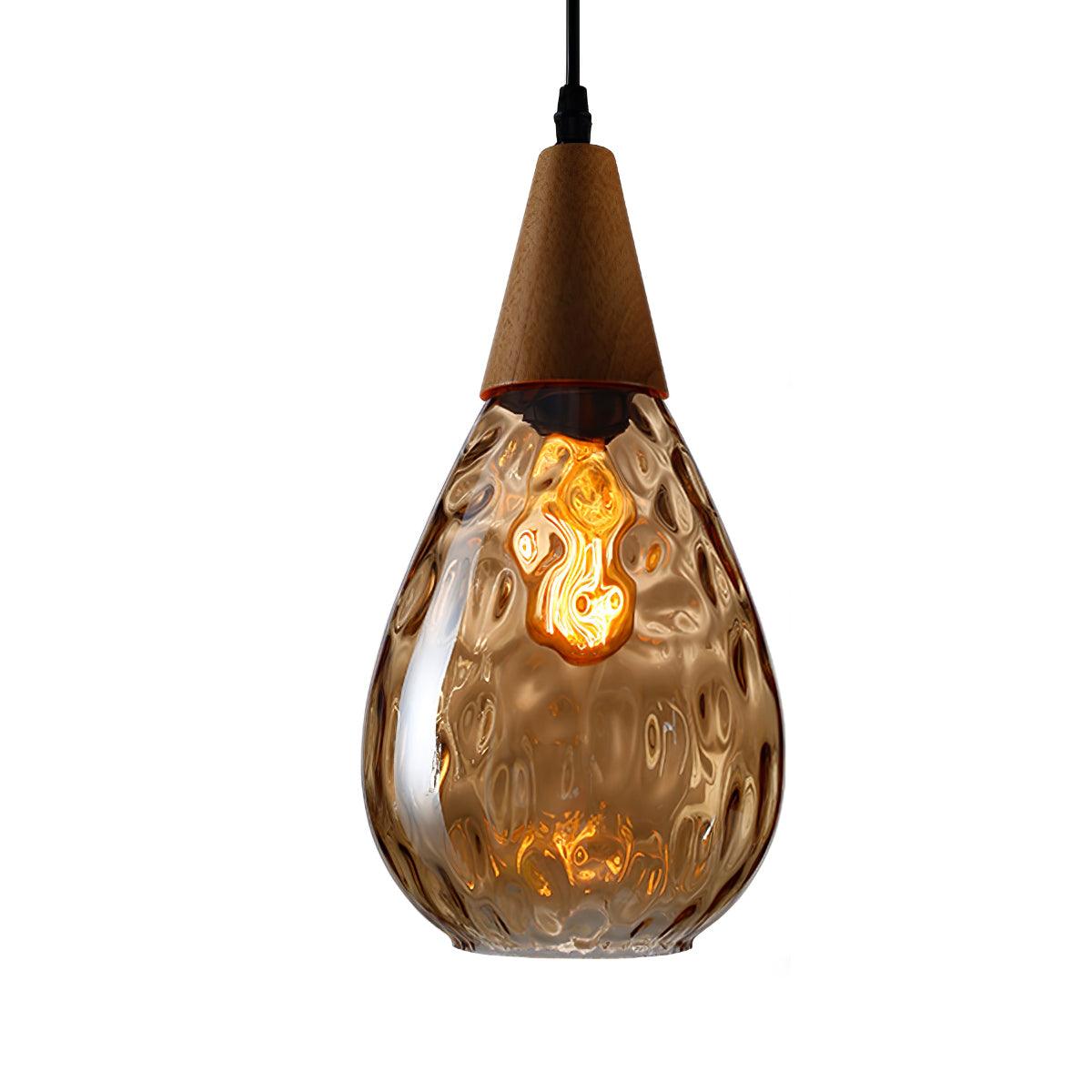 Besnier Glass Pendant Light ? 6.3″ x H 8.3″ / Dia 16cm x H 21cm / Amber Pendant light
