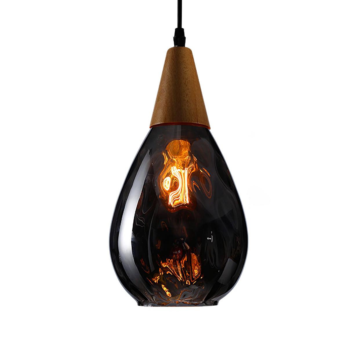 Besnier Glass Pendant Light ? 6.3″ x H 8.3″ / Dia 16cm x H 21cm / Smokey gray Pendant light
