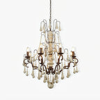 Bessie Chandelier Φ 28.3″ x H 33.3″ / Dia 72cm x H 84.5cm / Old white Chandelier