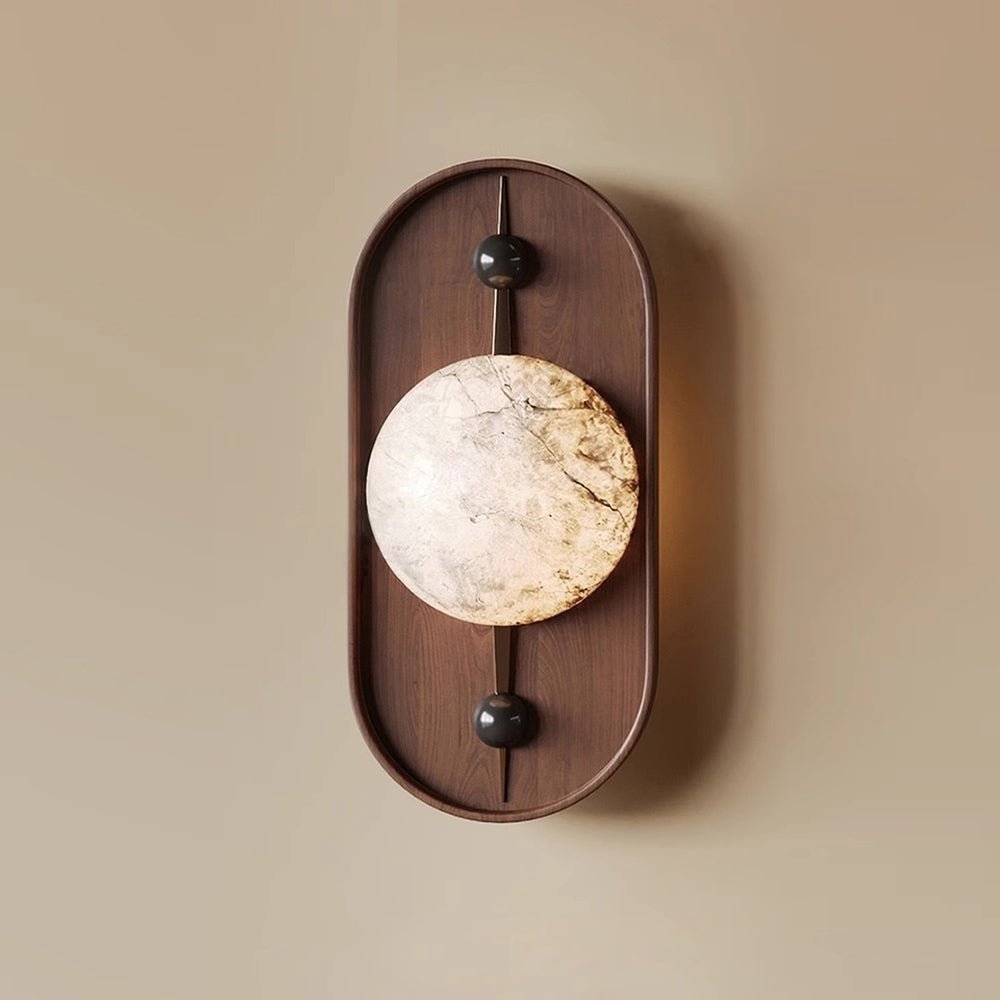 Bezel Alabaster Wall Lamp