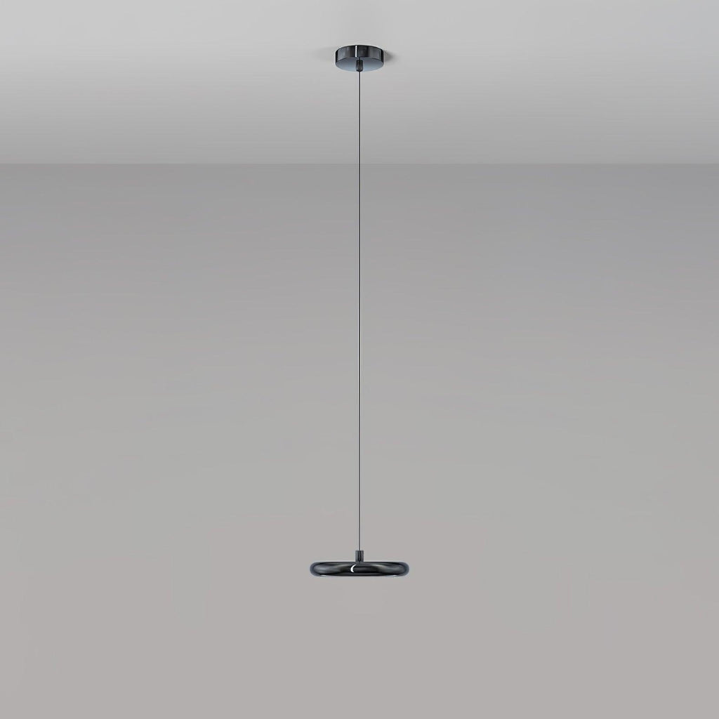 Bilancella Suspension Lamp ∅ 7.9″ x H 59″ / Dia 20cm x H 150cm / Black / Warm Light Pendant light