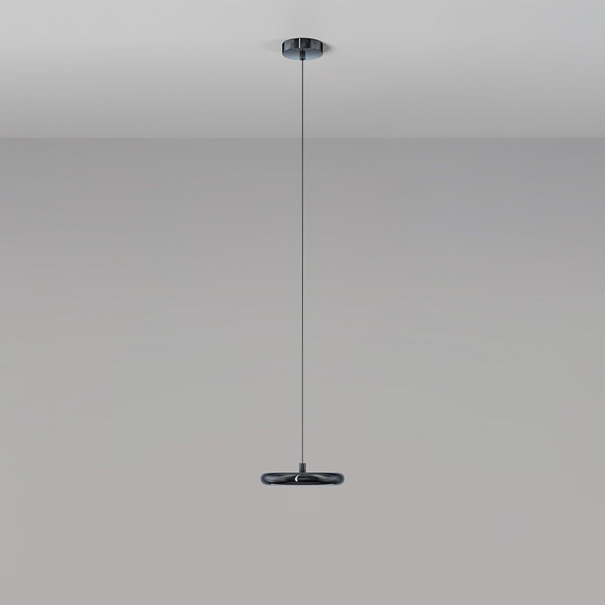 Bilancella Suspension Lamp ∅ 7.9″ x H 59″ / Dia 20cm x H 150cm / Black / Warm Light Pendant light