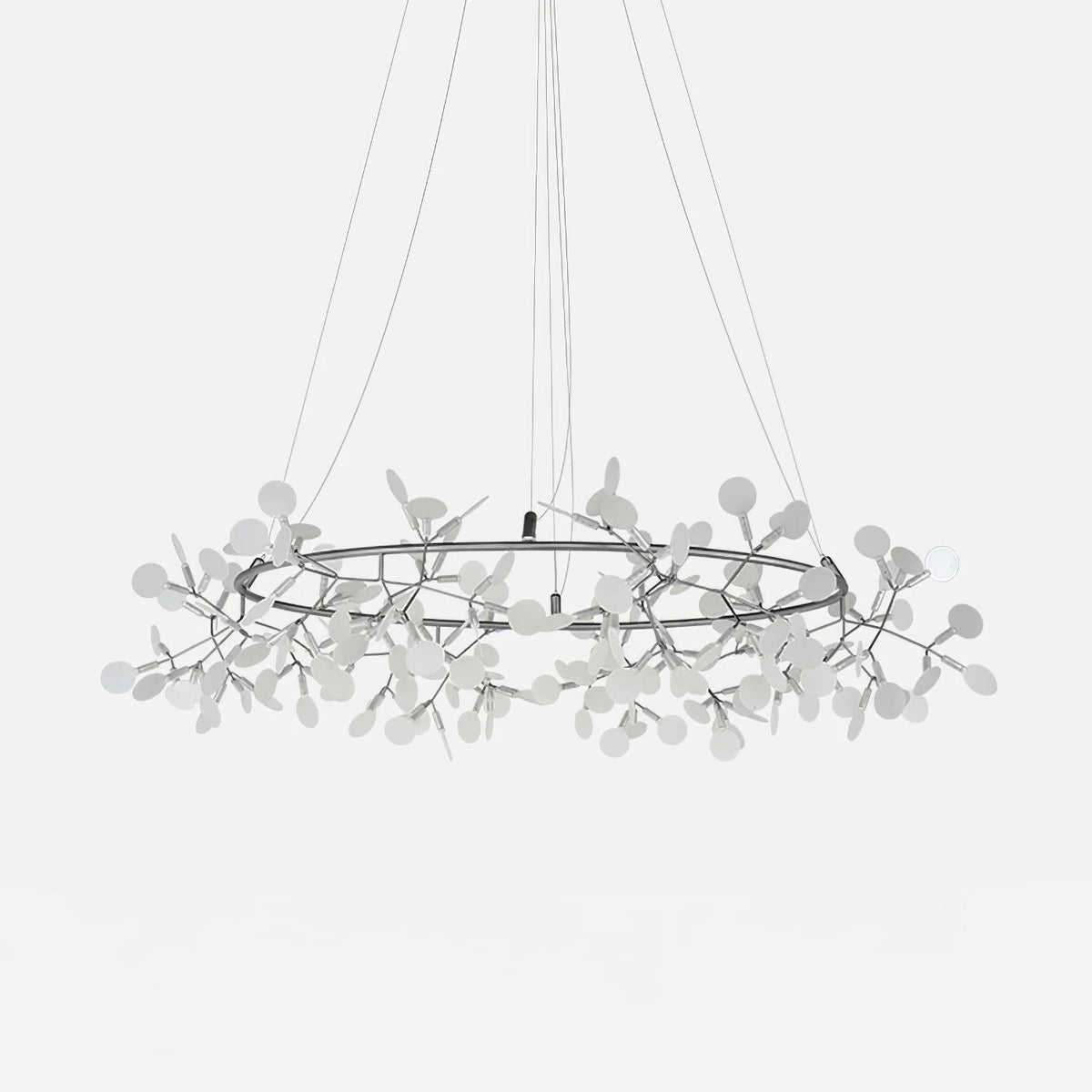 Black Big O Firefly LED Chandelier 243heads ? 70.9″ x H 11.8″ / Dia 180cm x H 35cm / Warm Light / Wall switch Chandelier