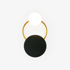 Black Circular Rings Wall Lamp Wall lamp