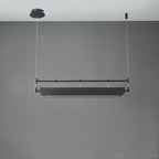 Black Roof LED Chandelier L 31.5’’ x H 59’’ / L 80cm x H 150cm / Black / Three-Color Changing Light Chandelier