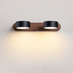 Black Travertine Duo Wall Light