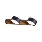 Black Travertine Duo Wall Light