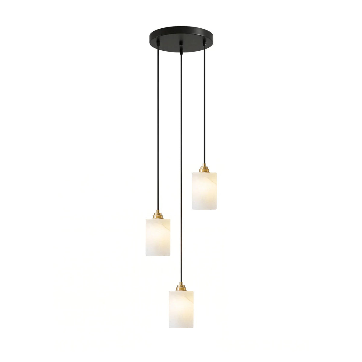 Blocavelle Alabaster Block Spiral Chandelier