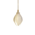 Ceramic Flower Pendant Light 1 head Round Canopy ∅ 4.7″ / ? 4.7″ / Brass & White Pendant light