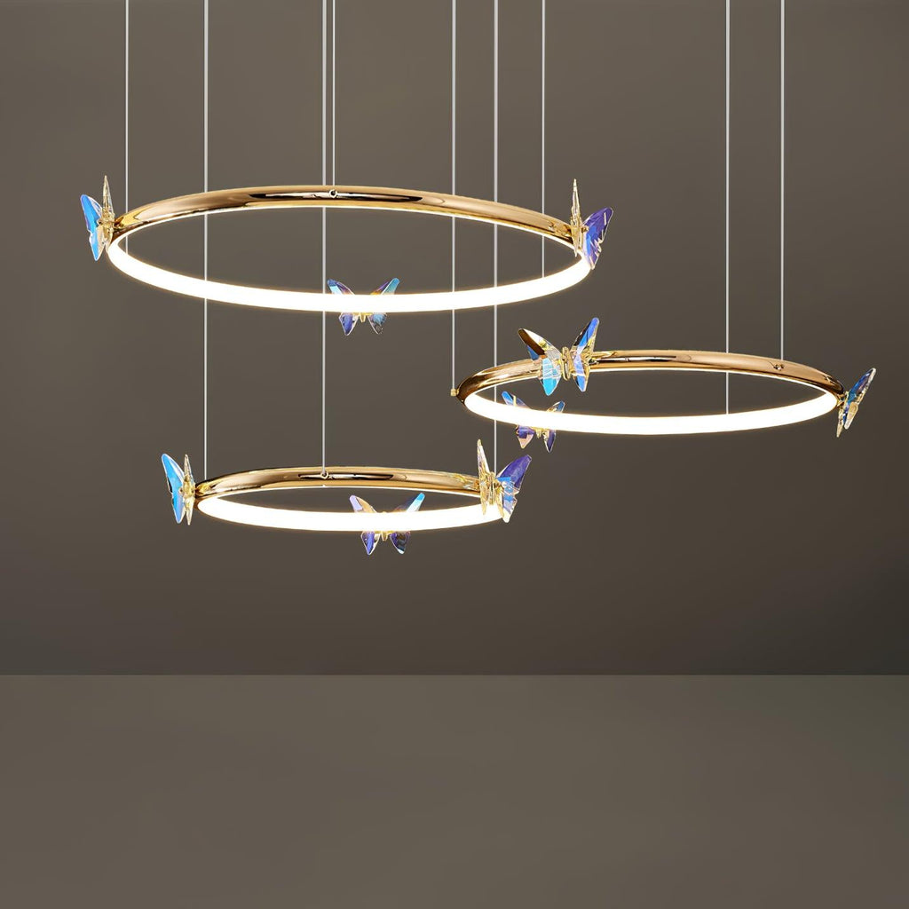 Blue Butterfly Chandelier Chandelier