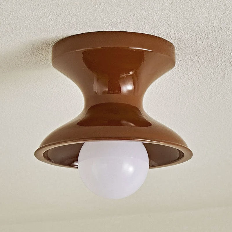 Bobbin Resin Flush Mount Light