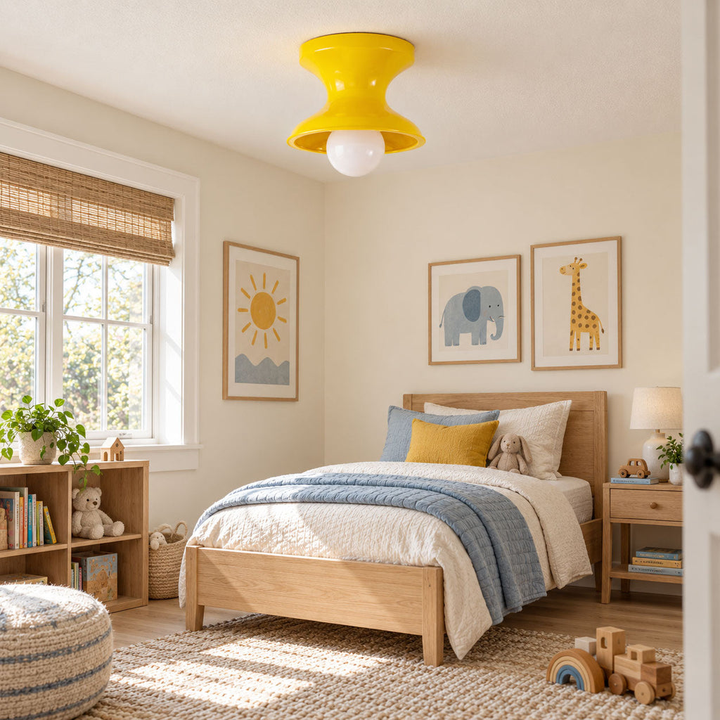 Bobbin Resin Flush Mount Light