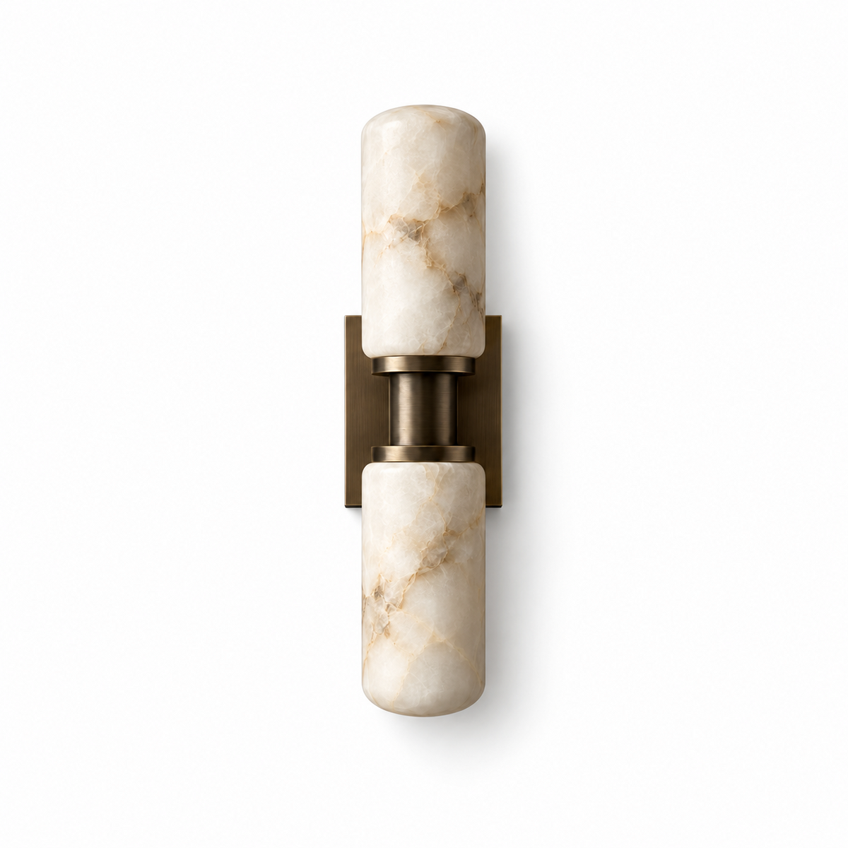 Bobbin Alabaster Wall Sconce
