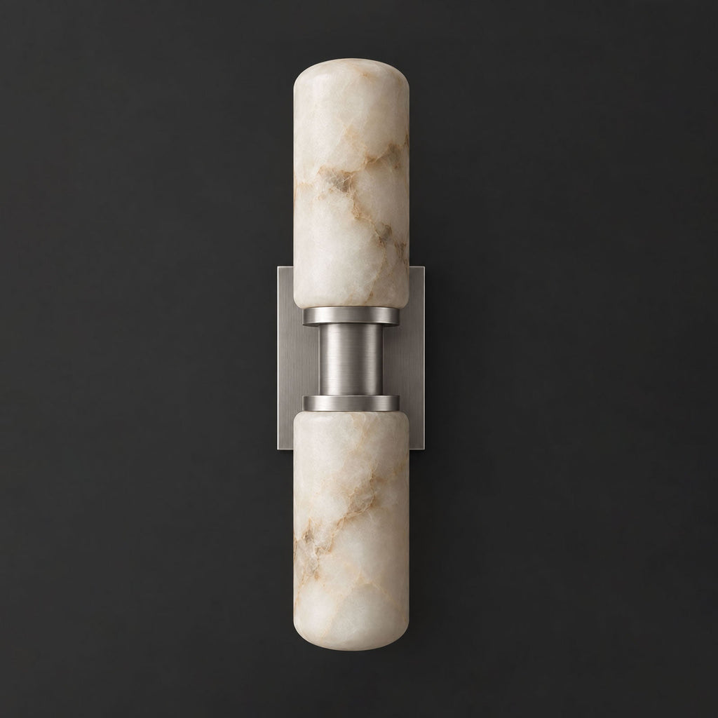Bobbin Alabaster Wall Sconce