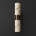 Bobbin Alabaster Wall Sconce