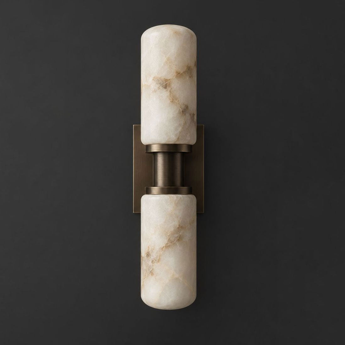 Bobbin Alabaster Wall Sconce