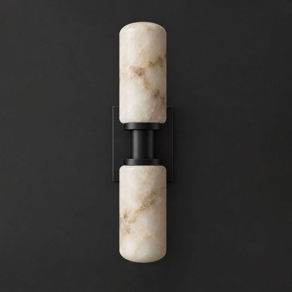 Bobbin Alabaster Wall Sconce