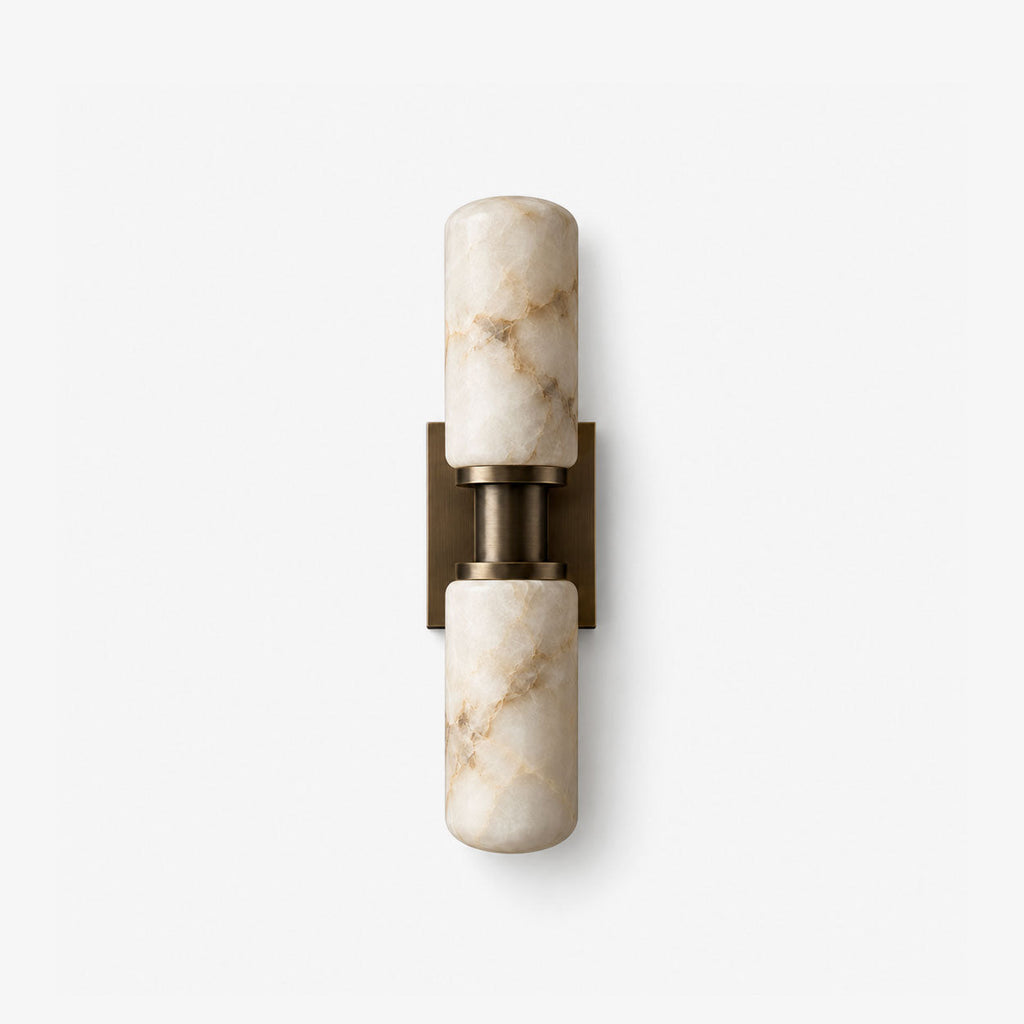 Bobbin Alabaster Wall Sconce